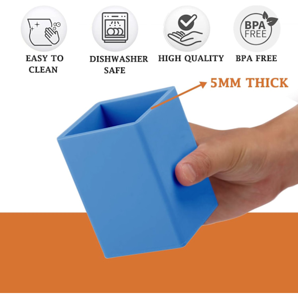 n nd ncil Holder For Desk,5mm ick Silicone n Holder For Keeping Your Workspce Tidy nd Orgnized, Prcticl Design nd Must-Hve n 1 PACK Turquoise