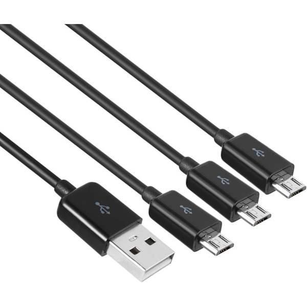 Micro USB-splitterkabel - 3 i 1 Micro USB-laddningskabel - USB 2.0 A