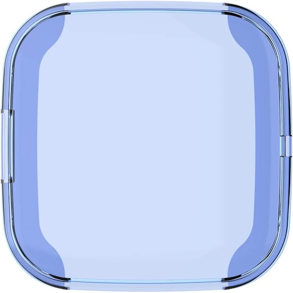 Kompatibel med Fitbit Versa 2 Case Cover - Mjuk TPU Protector Case Frame (blå)