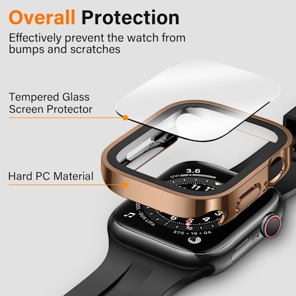 2-pak kompatibel med Apple Watch etui 40 mm