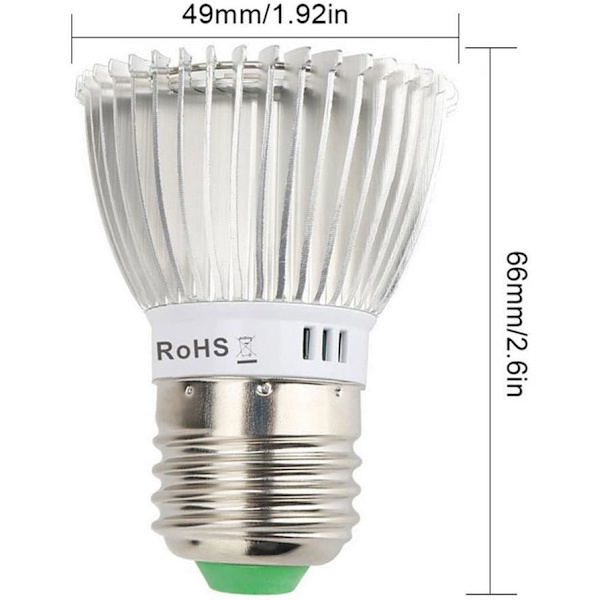 40W Full Spectrum LED Grow Light Pærer - Pakke med 4
