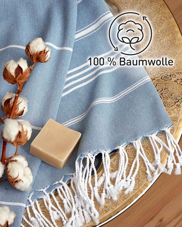 wxsp - Multifunktionel badekåbe - Blågrøn - 90x180 cm - 20% bomuld + 80%