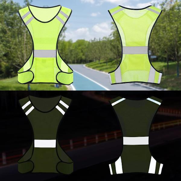 Reflekterande säkerhetsväst för löpning för män och kvinnor Löputrustning för promenader på natten