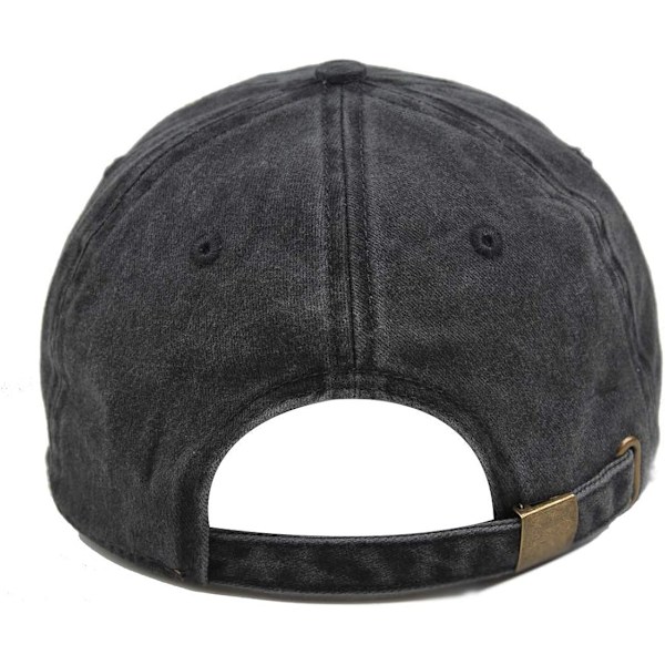 Vasket slidt twill bomulds baseball cap - Dad Hat