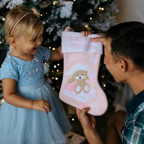 Babys første julestrømpe 2023 | Min første jul baby dreng og pige