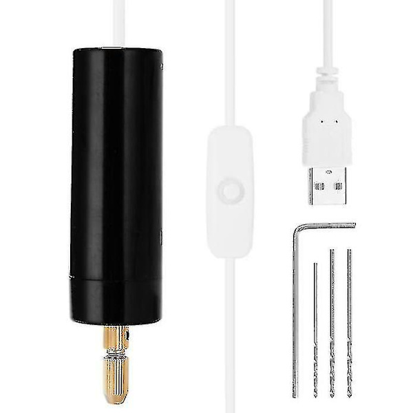 Mini DIY Hand Elektrisk borr DIY Drilling Elverktyg Mini Elektrisk handhållen borr Elektrisk slipmaskin