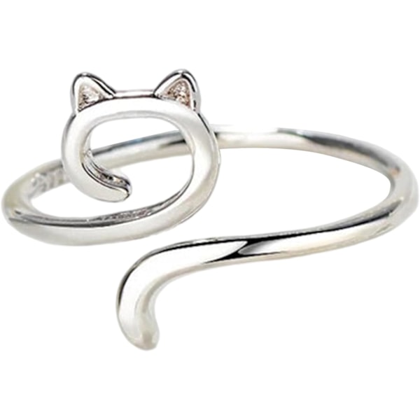 Justerbare ringer for jenter - Cat Kitty Ears Heklet ring for spenningsregulering
