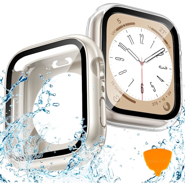 2-pack vattentätt Apple Watch-fodral för Series 8