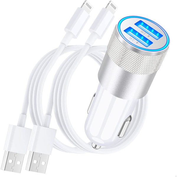[Apple Mfi-certificeret] iPhone hurtigoplader, 4,8A Dual