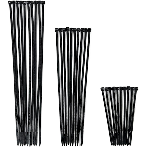 300-pak kabeldragkedjor Heavy Duty 4\". 8\". 10\" 100 styck