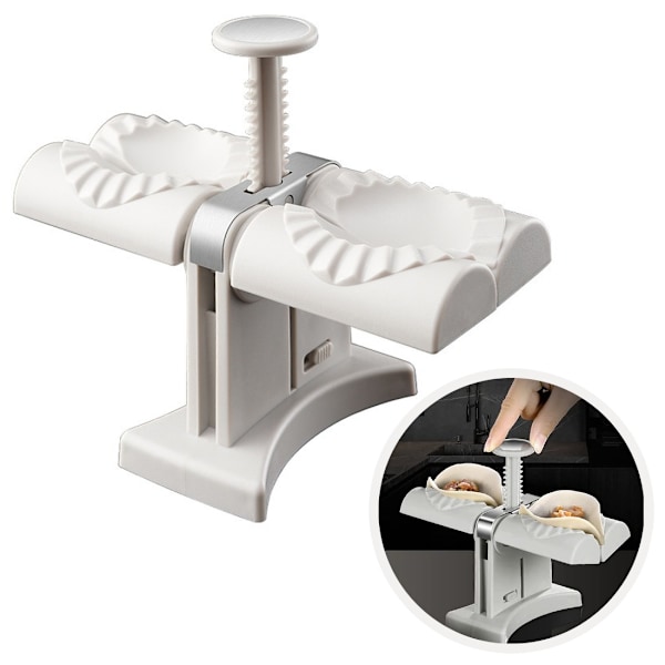 1 st Dumpling Skin Maker, Bärbar Tortilla Pie Maker Press Gör Dumplings Empanadas Snabbt Köksverktyg Pressmaskin (Dumpling Maker)