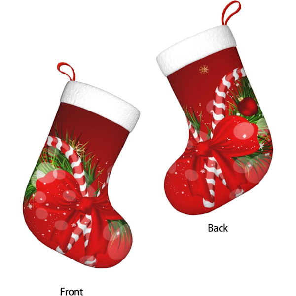 Glædelig Jul Juleferie Dekoration Strømper - Holdbare, Farverige og Sjove Festlige Dekorationer Jule Strømpe Pejs Ornamenter Xmas S