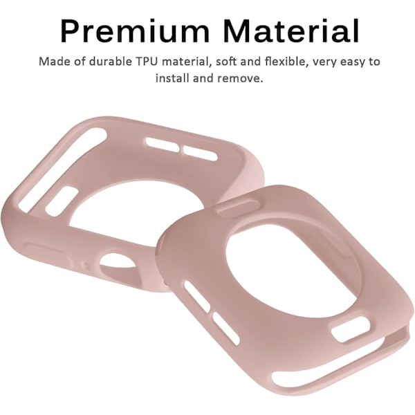 Kompatibelt Apple Watch Series 6 Series 5 Series 4 Etui 44mm, Anti-ridse Stødsikkert Beskyttelsescover til 44mm Series 6 / Series 5 / Series 4 Pin