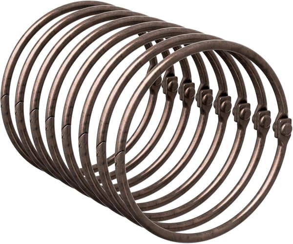 Duschdraperiringar, bronsduschdraperikrokar 12 st Anti-Drop Duschringar för gardin, Duschdraperikrokar Rostfria, Duschkrokar för