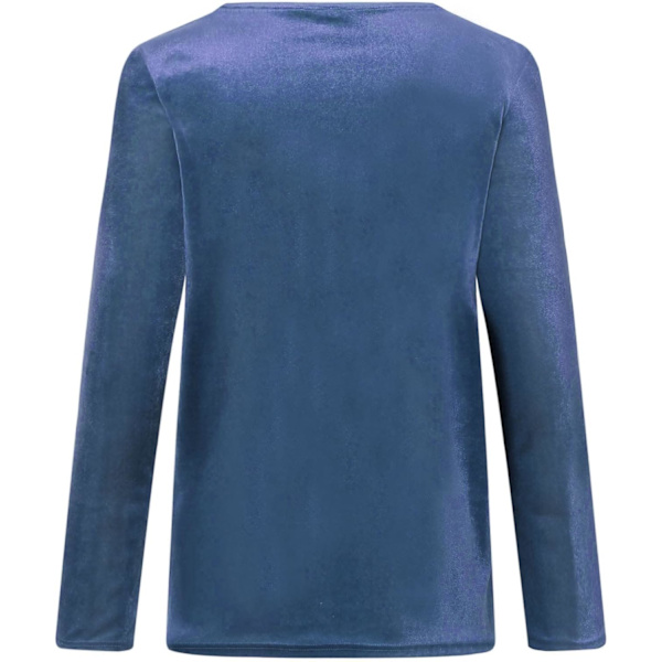 Damtröjor Dam Enfärgad Sammet Långärmade Sweatshirts Toppar
