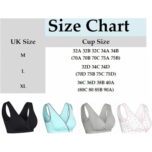 Maternity Care BH Dam Bomull Mjukt Kup Sömn BH Amning
