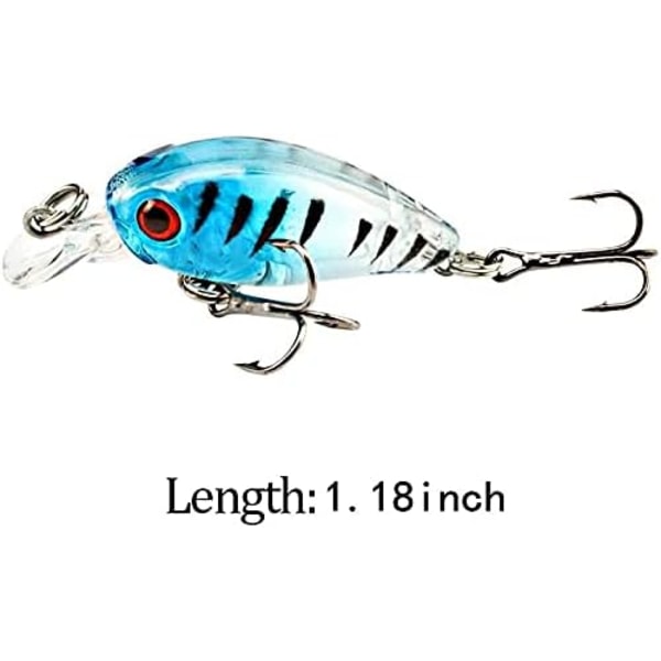 5 stk 3 cm sett for fiskeentusiaster