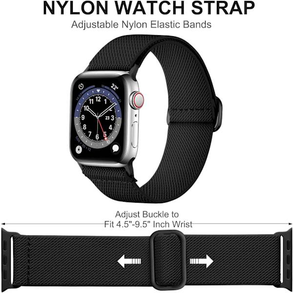 5-pak elastiske solo-remme, der er kompatible med Apple Watch