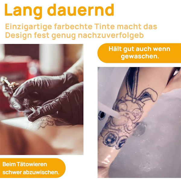Överföringspapper Tatueringspapper - 25 ark för stenciltatuering