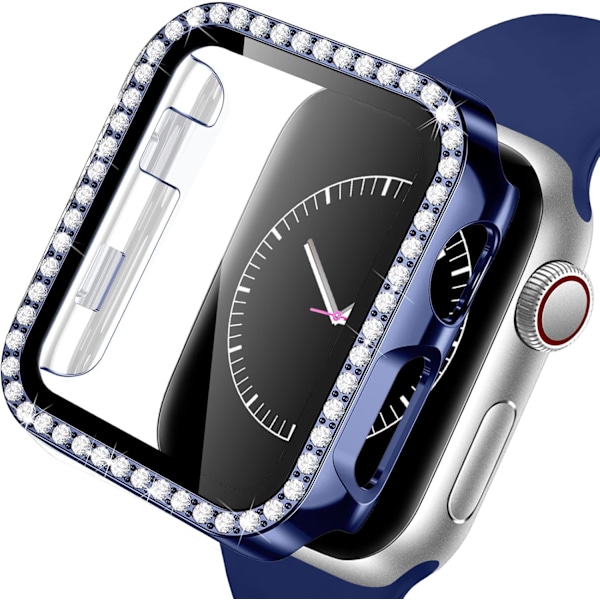 Hårt case för Apple Watch 44Mm, Bling Diamonds med skärmskydd