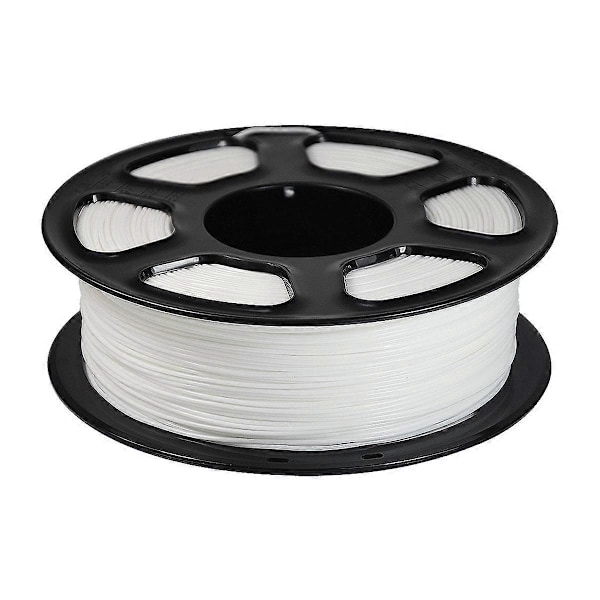 PLA 3D-printer Filament, Nøje Spolede PLA Filament 1.75mm Passer til de fleste FDM 3D-printere, 1KG Spole PLA Filament Hvid