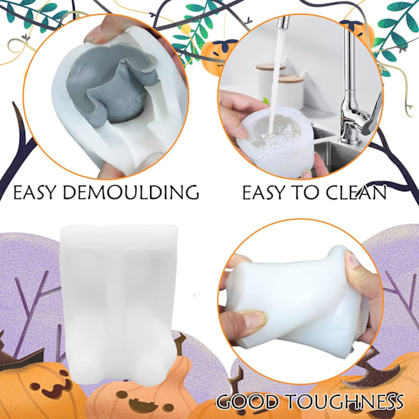 Halloween Skräckdocka Ljus Form för DIY