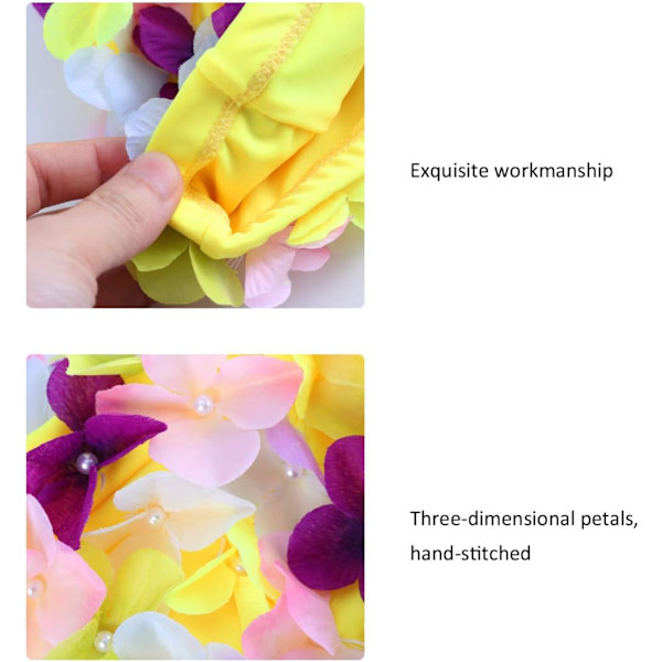 Svømmehætte Kronblad Badehætte Tre-dimensionel Blomstersvømmehætte