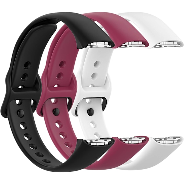 Fit til   Galaxy Fit SM-R370 armbånd, justerbare bløde silikone udskiftningsurremme armbånd Fit   Galaxy Fit Fitness Hvid