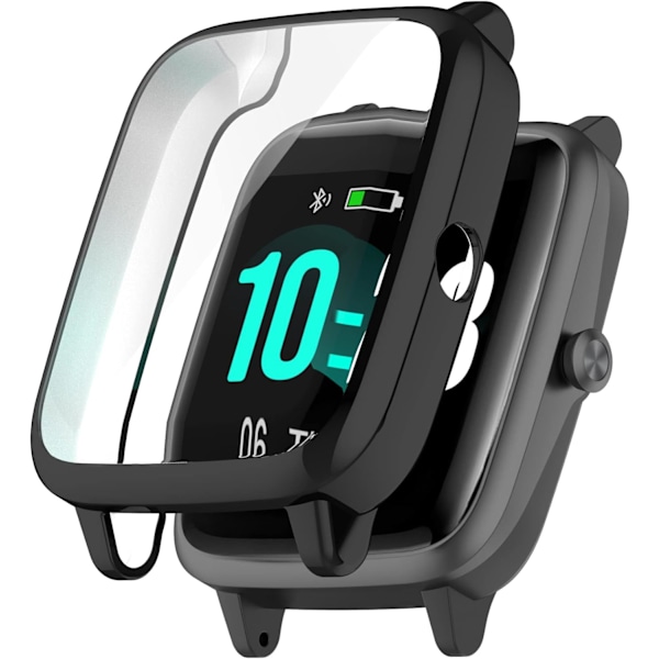 Skärmskyddsfodral Kompatibelt för GRV Smart Watch Skyddsfodral för GRV Touch Screen 1,3 tum Skydd IP68 Klocktillbehör (Svart/