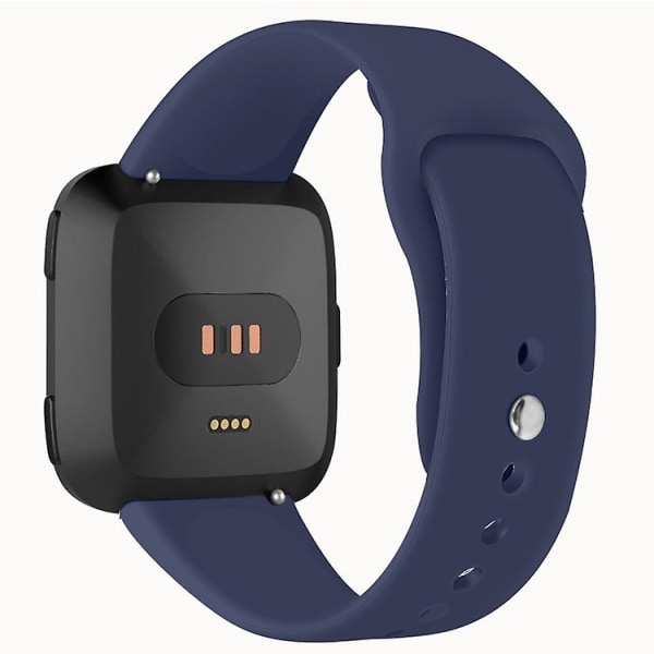 Til Fitbit Versa 2 / Fitbit Versa Lite Solid Color Silikonurrem TRS Navy