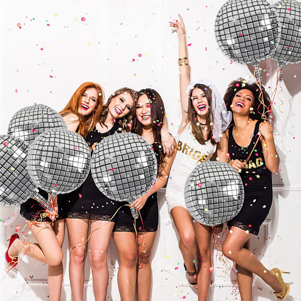 6-pack stora discobollar för 70-talet