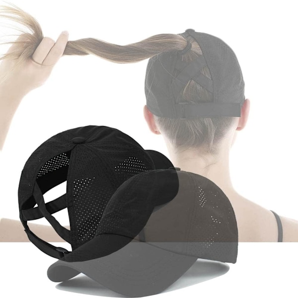 Cross Hat Dam Basebollkeps - Cross Ponytail Hat Basebollkeps