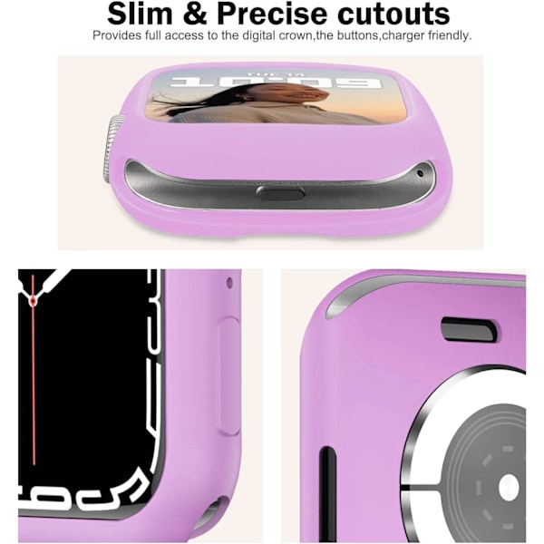 for Apple Watch Case 45mm Series 7/8 Soft