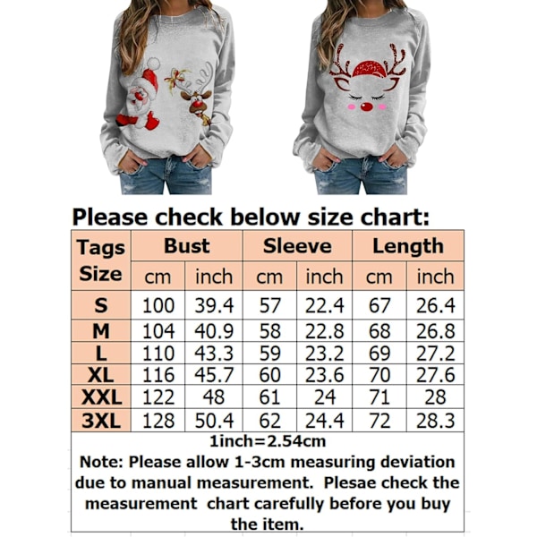 Dame julegensere fleece-fôret julegenser med