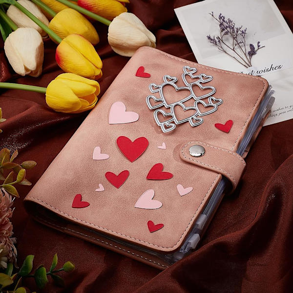 Metal skæredåse stencils - Hjerteform til DIY Scrapbooking Kortfremstilling