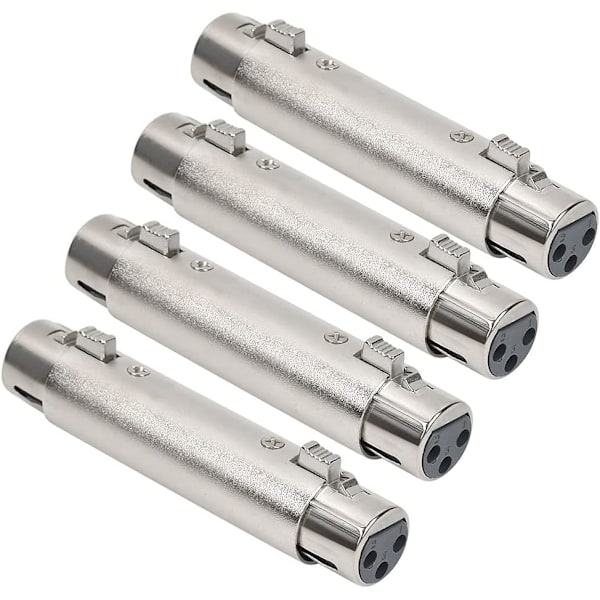 3-pin hunn til hunn adapter (4-pakninger)