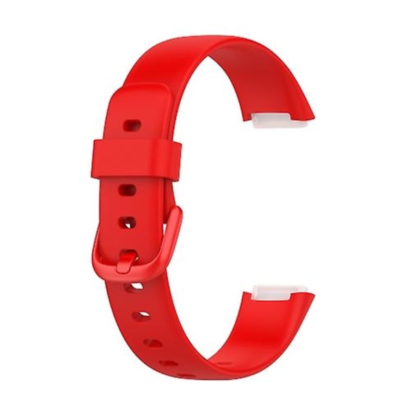 Til Fitbit Luxe Silicone Color Buckle Watch Band XMK Red