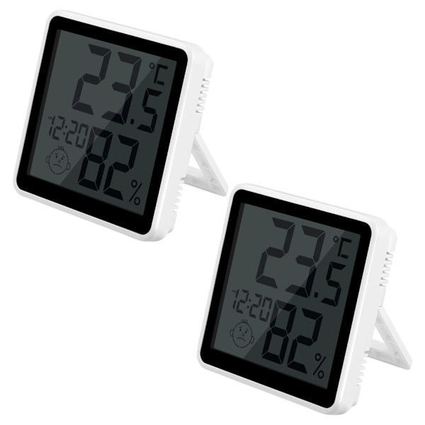 Digital termo-hygrometer och väckarklocka Duschrumsklocka Väggklocka (2)