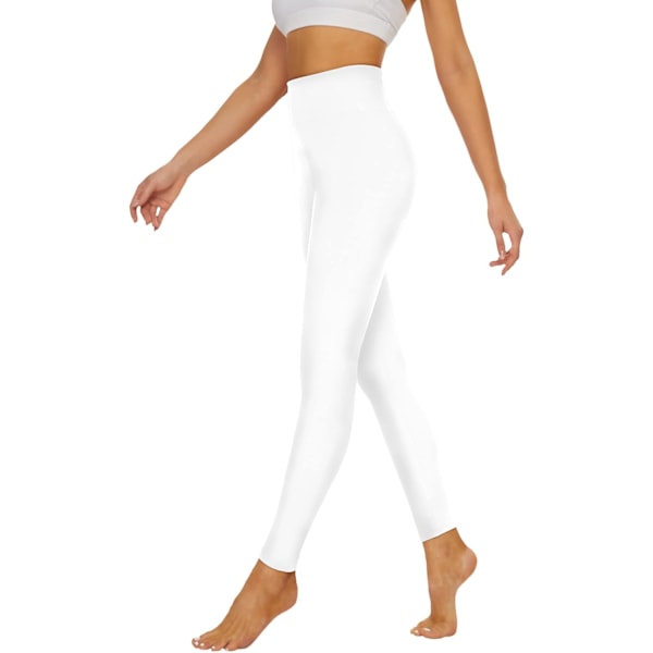 Dam Leggings Långa Hög Midja Kvinnor Mjuka Opaque Byxor Super Stretch