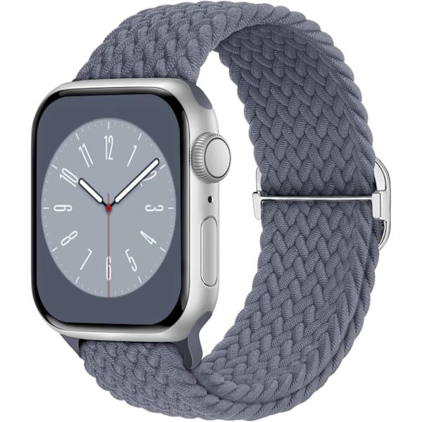 Flätad Solo Loop kompatibel med Apple Watch Band 38 mm