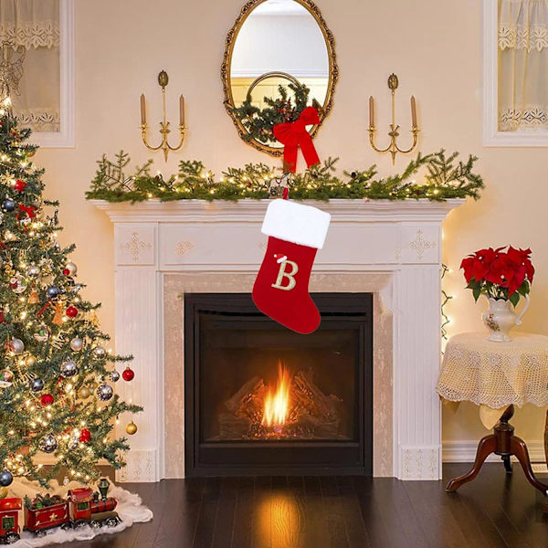 Juldekoration Jul Julgåvor Jul Alphabet Ornament Julstrumpa Julstrumpa Gåva Godis Kläder Karaktär