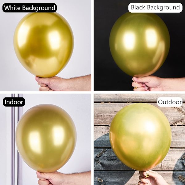 25 stk metalliske gullballonger - Festdekorasjoner