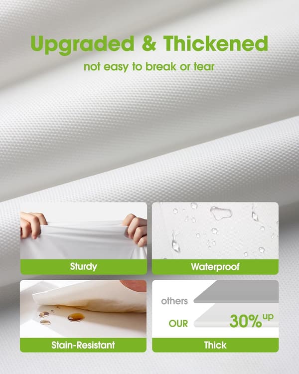 Engångsduk i plast, 10-pack, 137 x 274 cm, dukar för fest, picknick, bröllop, dekorativa dukar, rektangulär, vit plast
