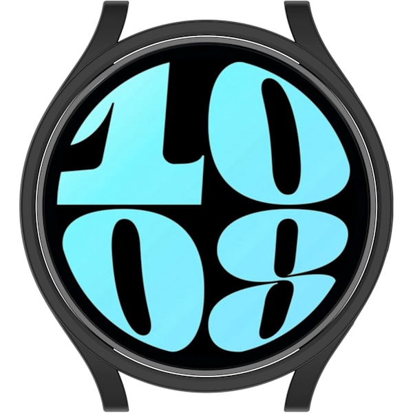 Kompatibel med Galaxy Watch 6 40mm Beskyttelsesetui, PC Beskyttelsesetui Skal Kompatibel med Galaxy Watch 6 40mm (40mm Sort) Sort 40m