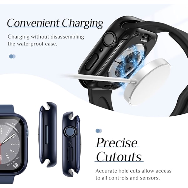 2-pack vattentätt Apple Watch-fodral för SE/serien
