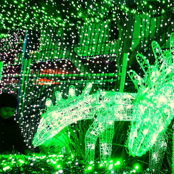 2-pack St. Patrick's Day Shamrock-lampor, 50 LED utomhus dekorativa ljusslingor, batteridriven Lucky Clover-lampa, 8 belysningslägen och timer,