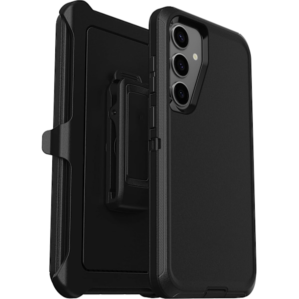 Defender-deksel Kompatibelt med Galaxy S24+ Deksel Svart Svart