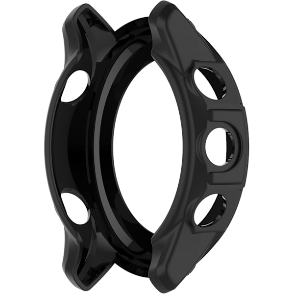 Kompatibel med Garmin Forerunner 955 Skyddsfodral för Män Kvinnor, Smartwatch TPU Skyddsfodral Skal Skydd Täckning Svart