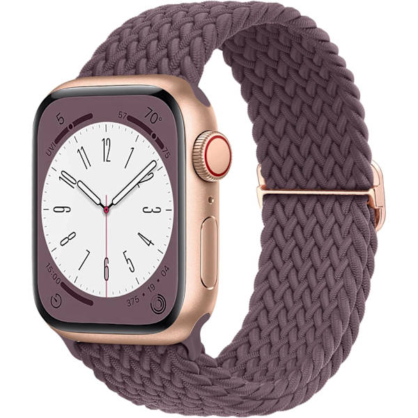 Flätad Solo Loop kompatibel med Apple Watch Band 38 mm