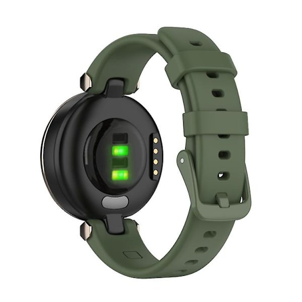 Til Garmin Lily silikoneurrem med demonteringsværktøjer WUL Dark Green